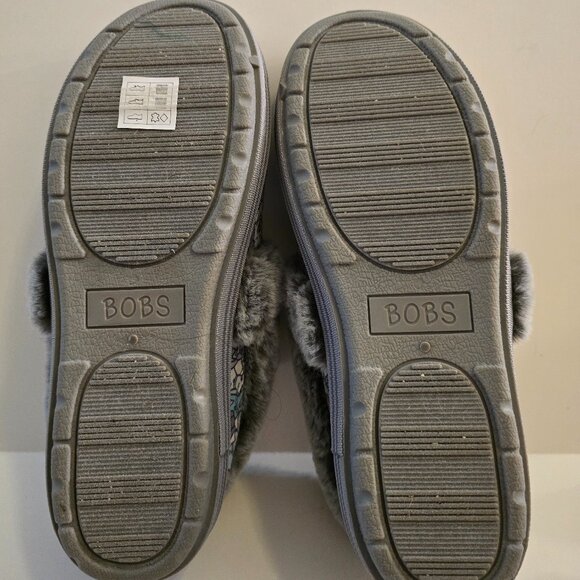 BOBS Skechers Size 9 Memory Foam Slippers DOGS -New - Picture 8 of 9